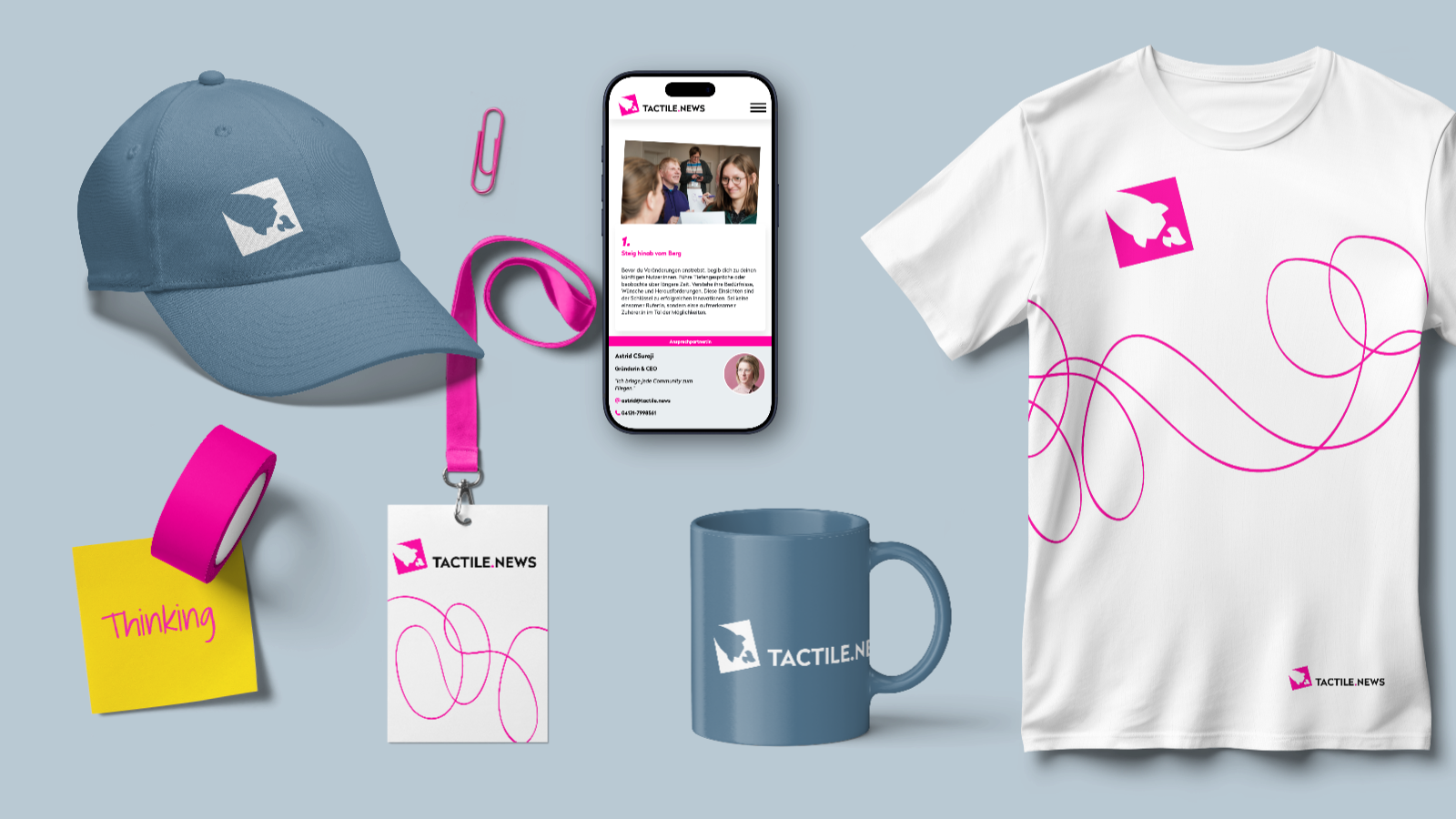Brand Design und Website für tactile.news